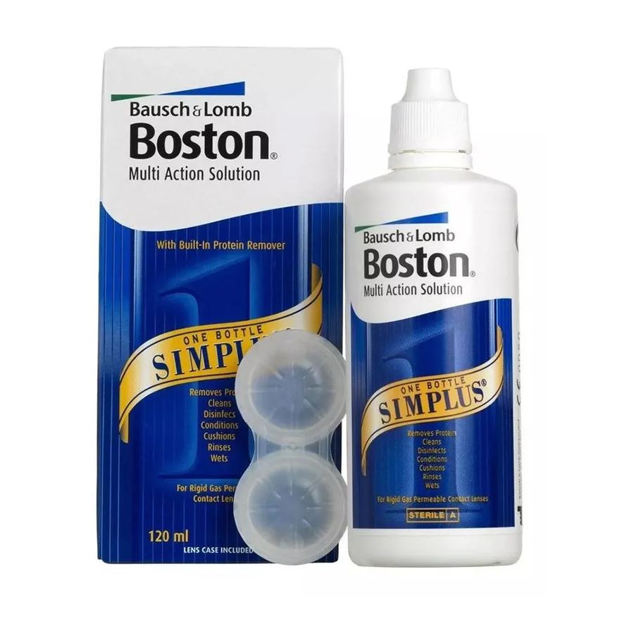 Bausch & Lomb Solução Multiação para Lentes Rígidas - Boston Simplus 120ml Bausch + Lomb