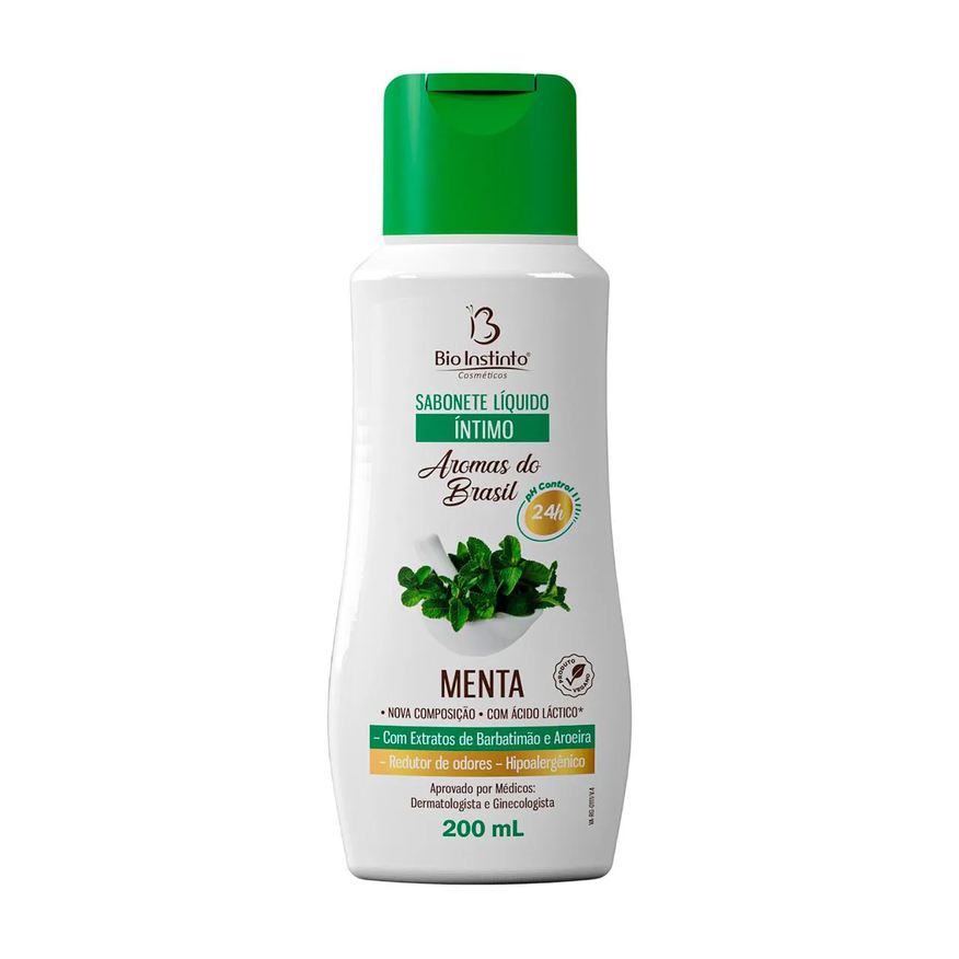 Bio Instinto Sabonete Líquido Íntimo Aromas do Brasil Menta 200ml