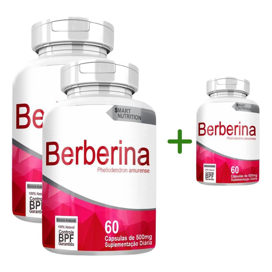 4Elementos Berberina com Total de 180 Capsulas