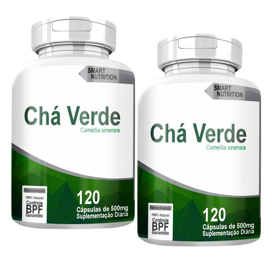 4Elementos Cha Verde Kit com 2 Potes com Total de 240 Capsulas