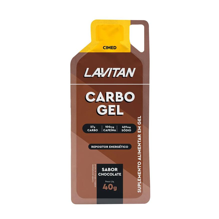 Lavitan Suplemento Energético Carbo Gel Chocolate Sachê 40g