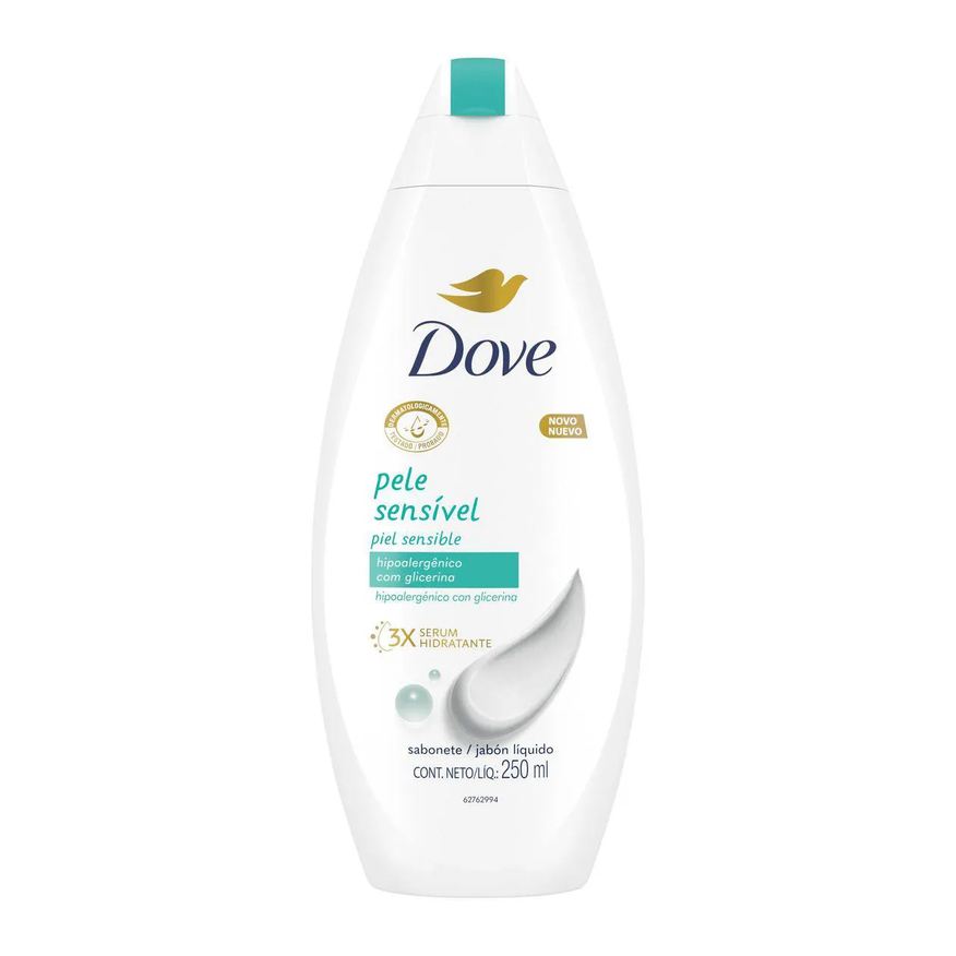 Dove Sabonete Líquido Pele Sensível com Glicerina 250ml