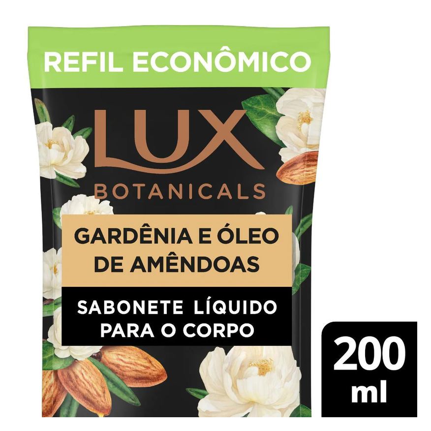 Amend Refil Sabonete Líquido Lux Botanicals Gardênia e Óleo de Amêndoas 12h Glicerinado 200ml