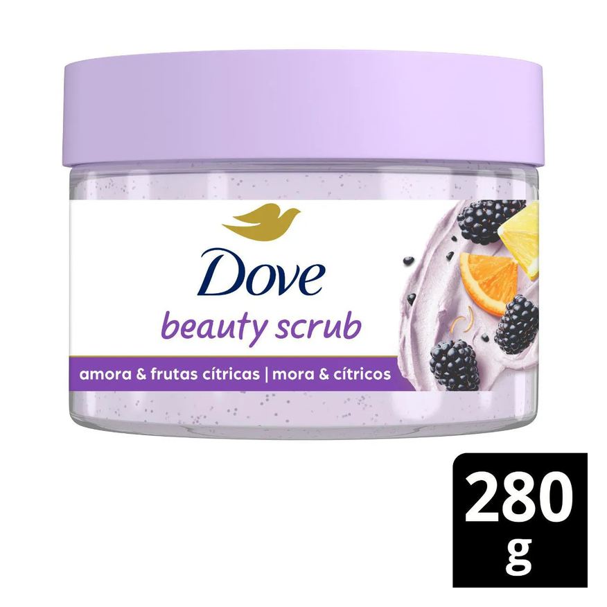 Dove Sabonete Esfoliante Beauty Scrub Amora e Frutas Cítricas 280g