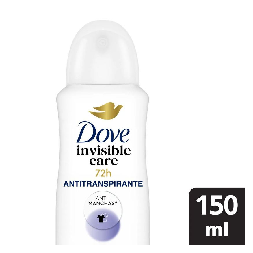 Dove Desodorante Antitranspirante Aerosol Invisible Dry Feminino 48h 150ml
