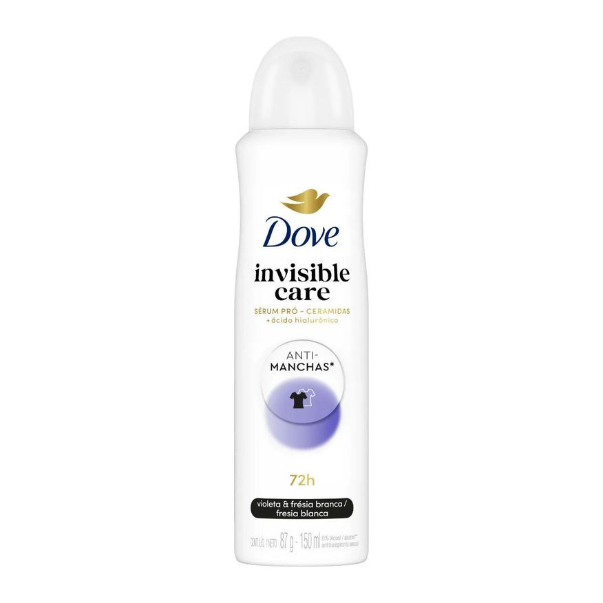 Dove Desodorante Antitranspirante Aerosol Invisible Dry Feminino 48h 150ml