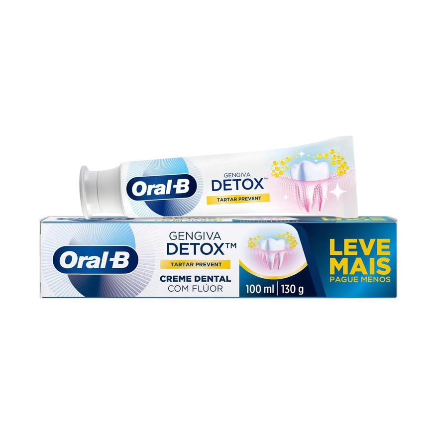 Oral-B Creme Dental Gengiva Detox Antitártaro 130g