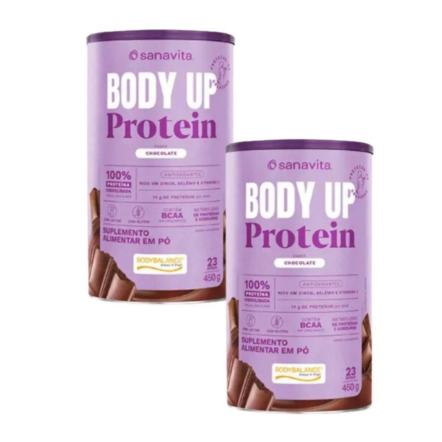 Sanavita Kit 2x Body Up Protein 450g - Sabor:chocolate