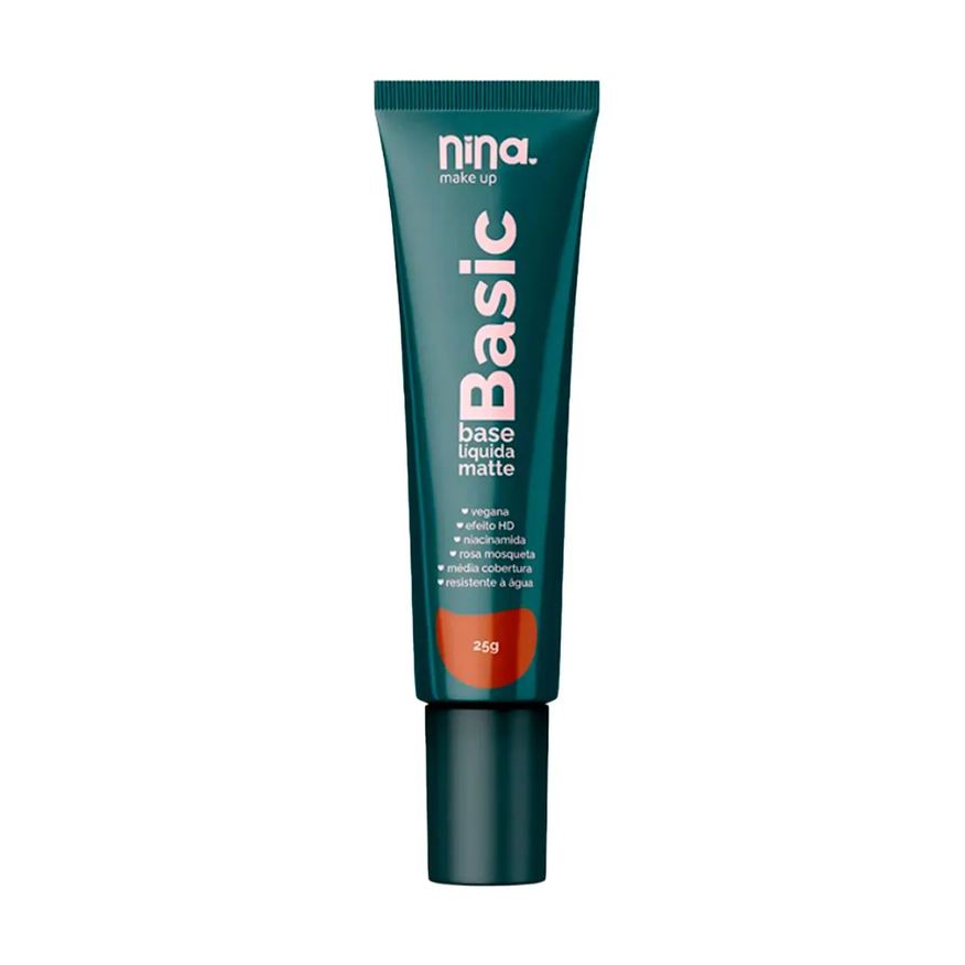 Nina Makeup Nina Make Up Base Liquida Matte Basic Cor 07