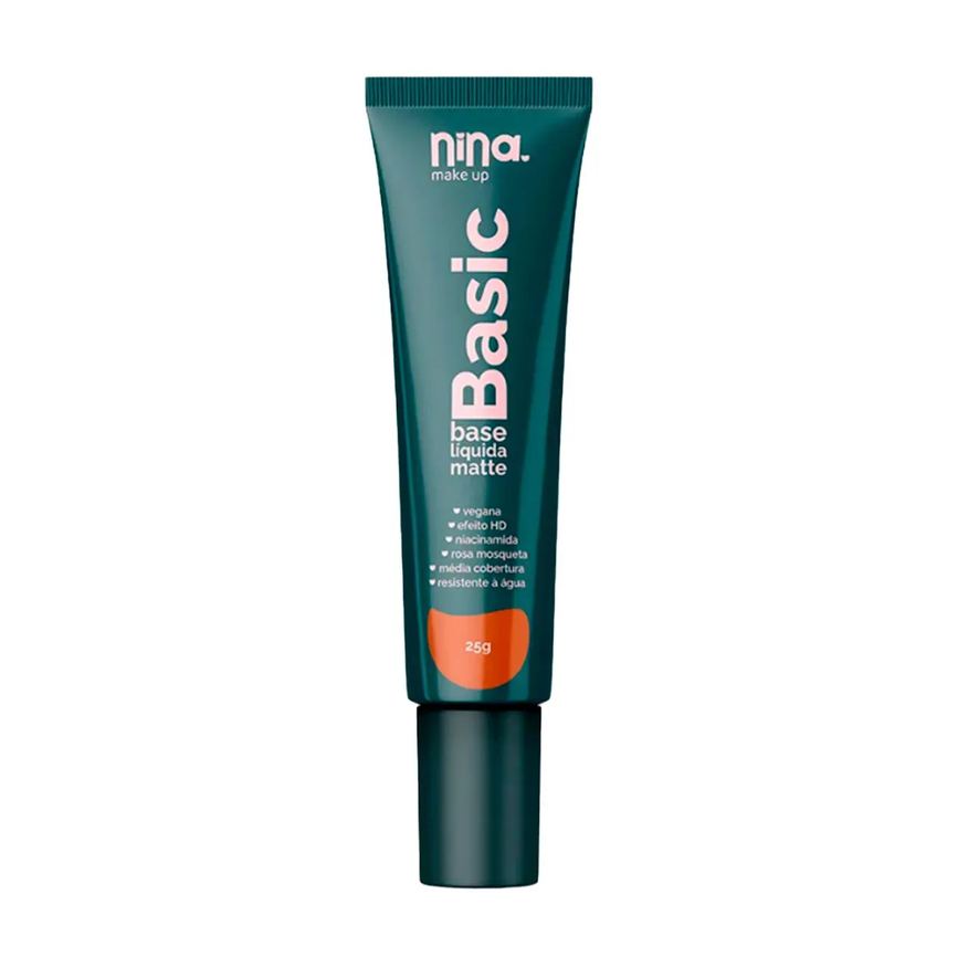 Nina Makeup Nina Make Up Base Liquida Matte Basic Cor 08