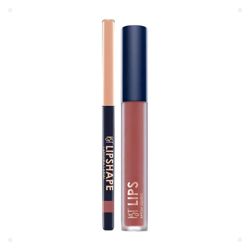 Bruna Tavares Kit Bt: Batom Líquido Gabriela e Lapiseira Labial Marsala