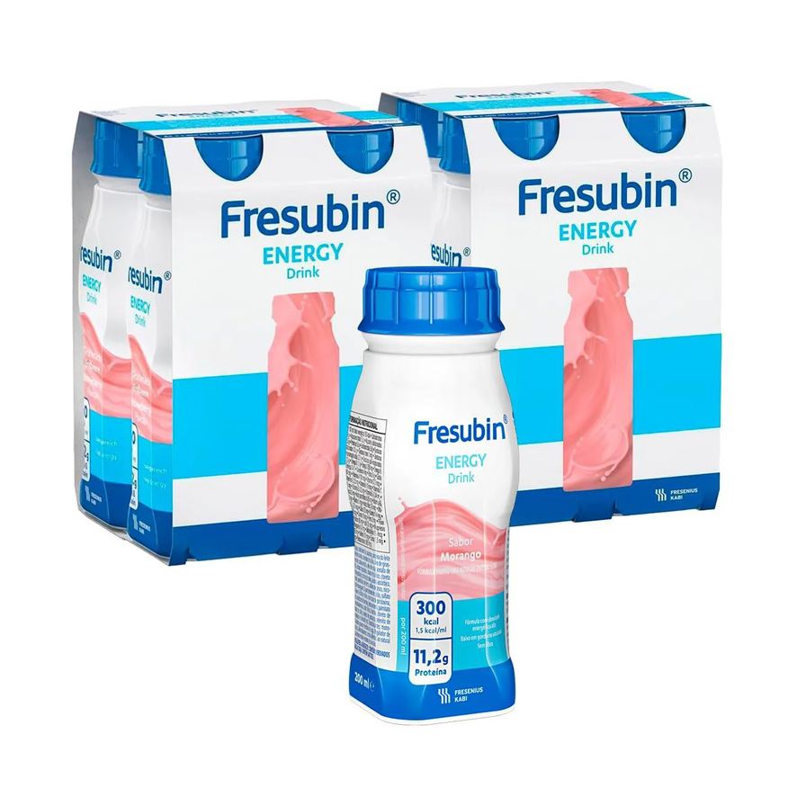 Fresenius Kabi Kit 8 Fresubin Energy Drink 200ml - Morango - Fresenius