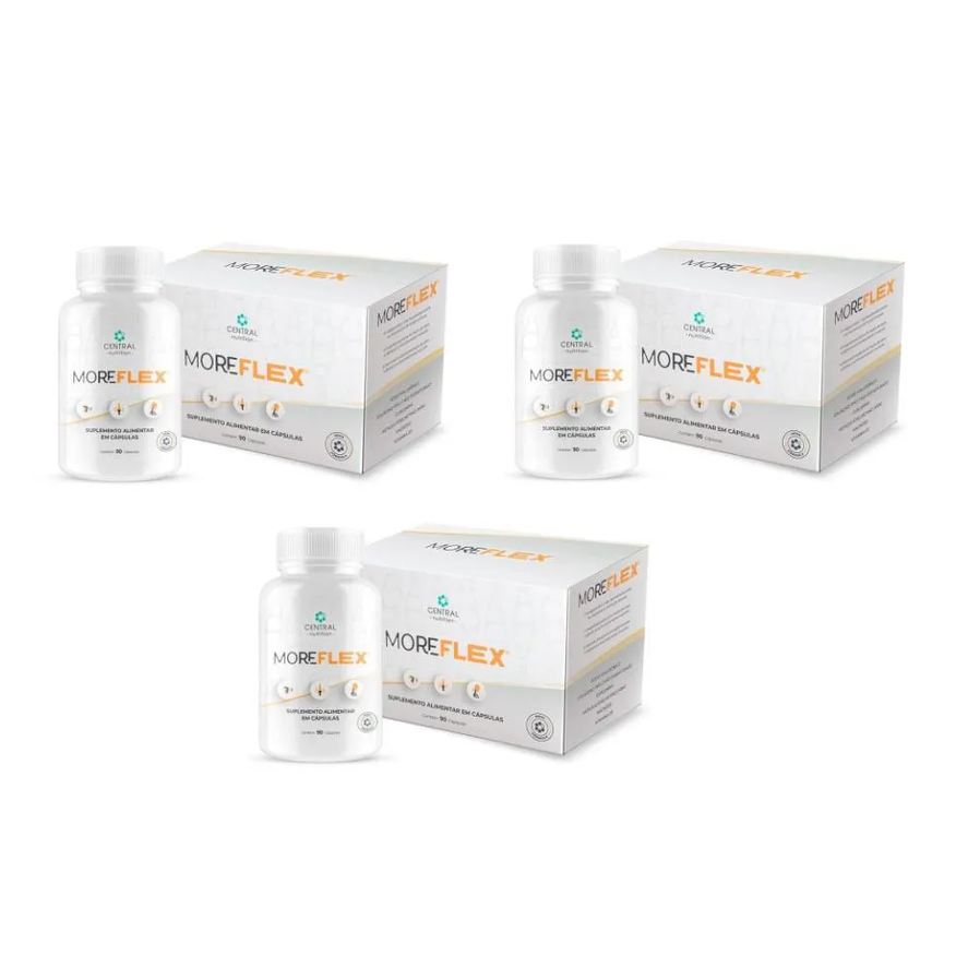 Central Nutrition Kit com 3 Moreflex 90 cápsulas