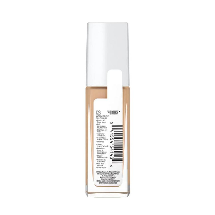 Maybelline Base Longa Duração Superstay Full Coverage 30ml - 128 Warm Nude