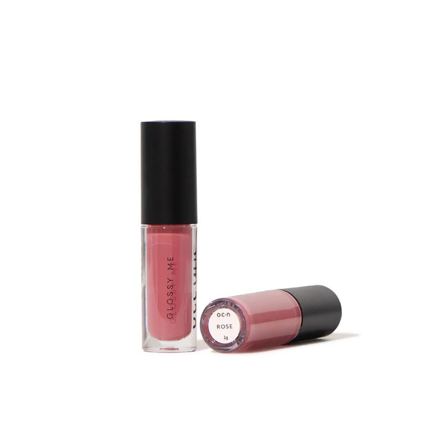 Brilho Mini Labial Oceane Glossy Me Glazed Rosa 1g