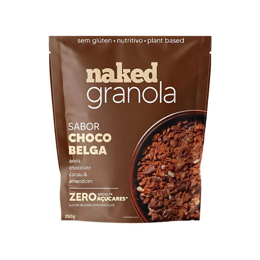 Naked Nuts Granola Chocolate Belga e Aveia 250g U Unica
