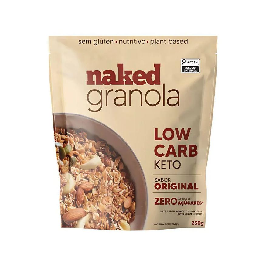 Naked Nuts Granola Low Carb Original 250g U Unica
