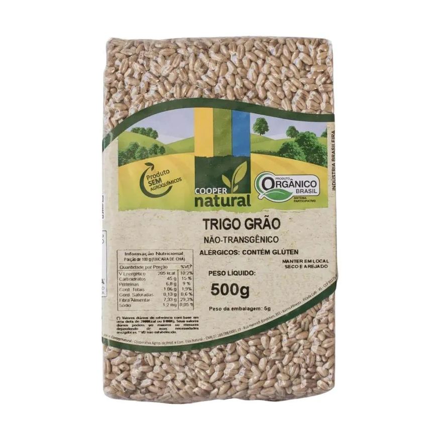 COOPERNATURAL TRIGO EM GRãOS ORGâNICO 500g U Unica