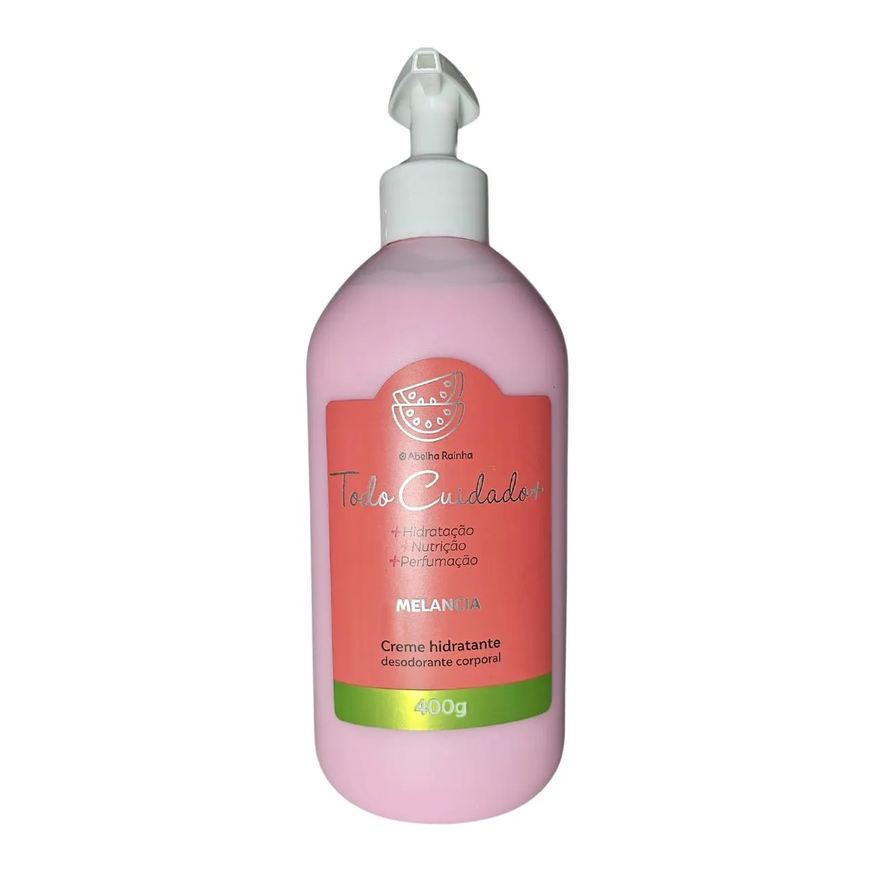 Abelha Rainha Creme Hidratante Corporal Melancia Todo Cuidado Mais 400g