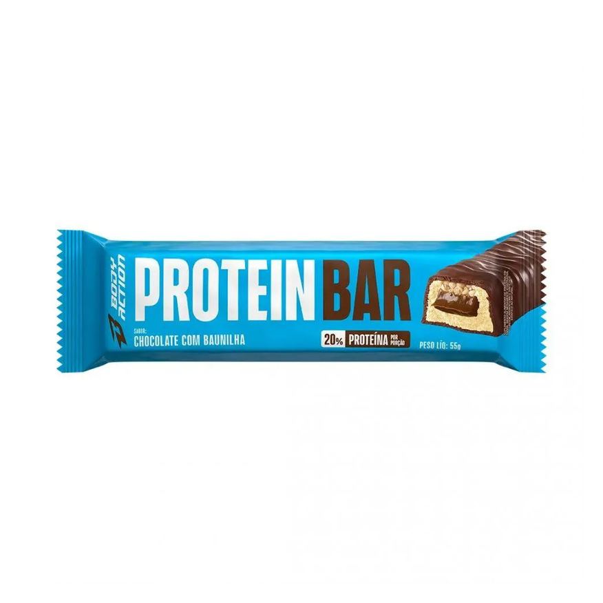 Body Action Protein Bar (55g) - Sabor: Chocolate C/ Baunilha