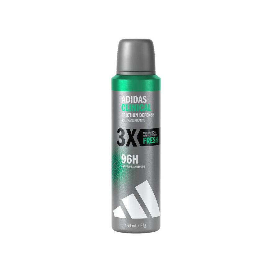 Adidas Desodorante Antitranspirante Aerossol Clinical Friction Defense Fresh Masculino 96h 150ml