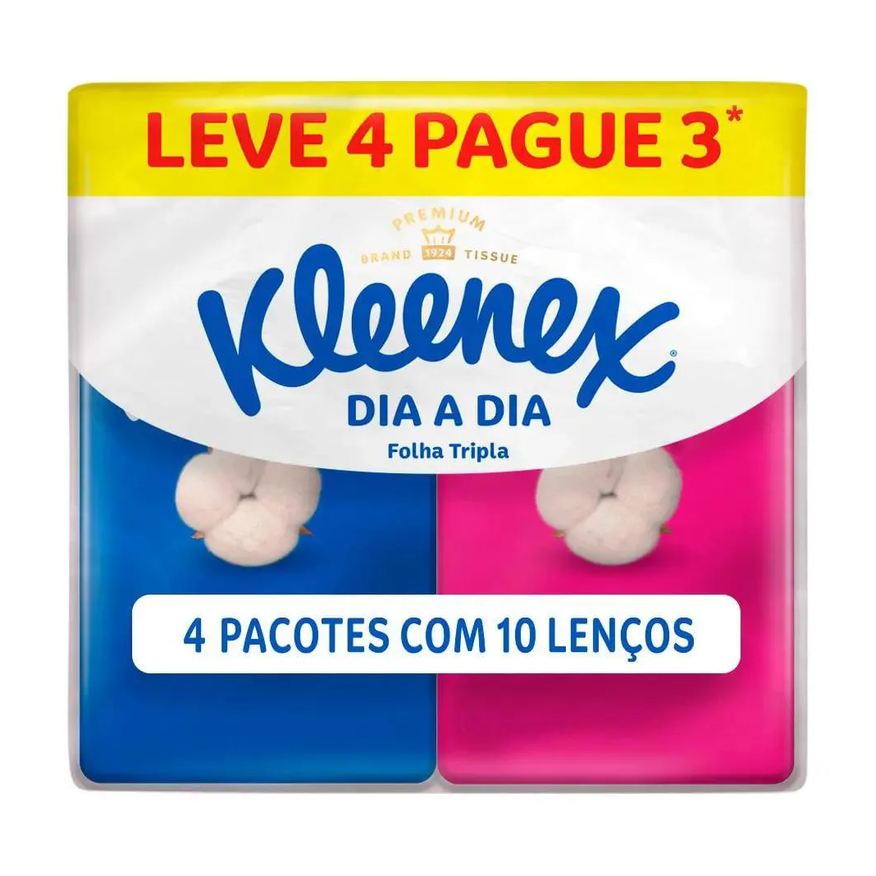 de Lenço Papel de Bolso Kleenex Dia a Dia