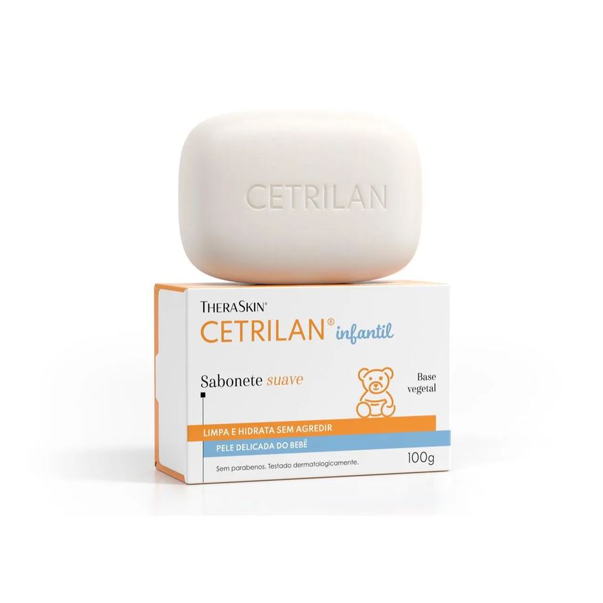 Cetrilan Sabonete em Barra Suave Infantil com 100g