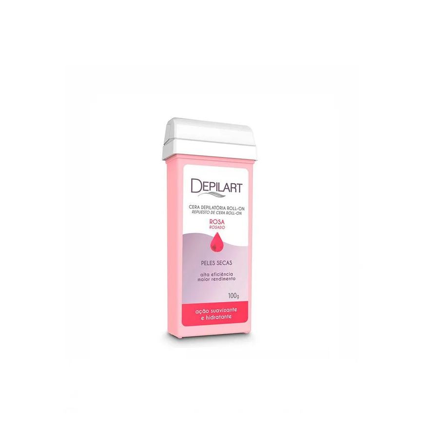 Depilart Cera Depilatória Roll On Rosa Refil 100g