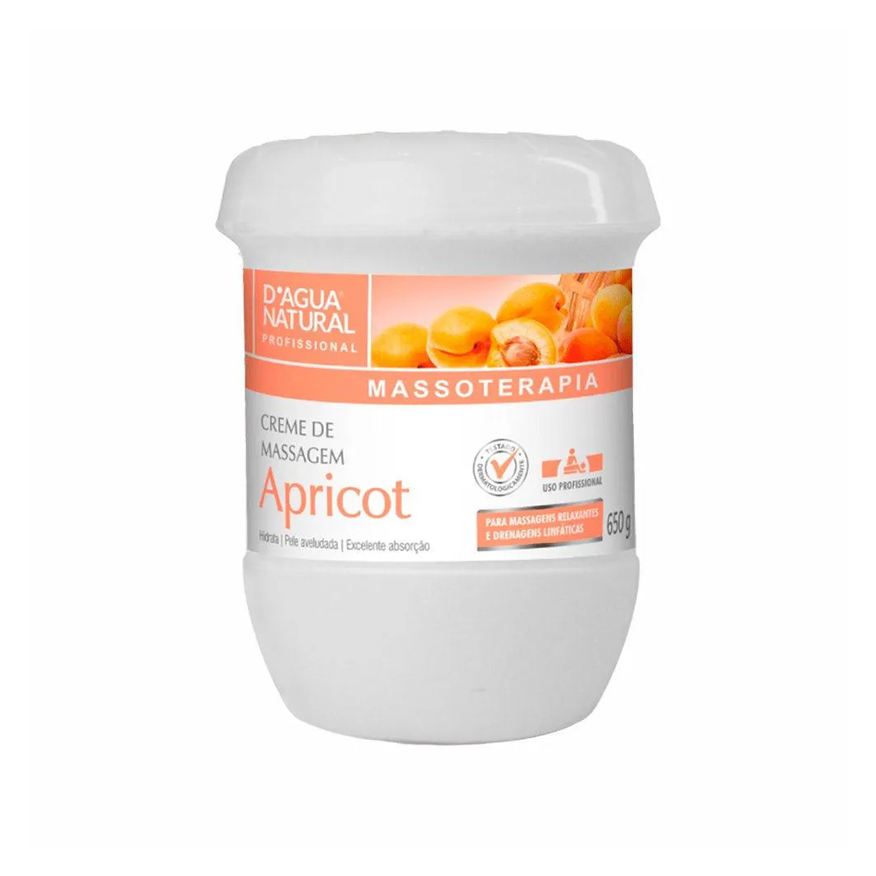 D'agua Natural Creme para Massagem Apricot 650g
