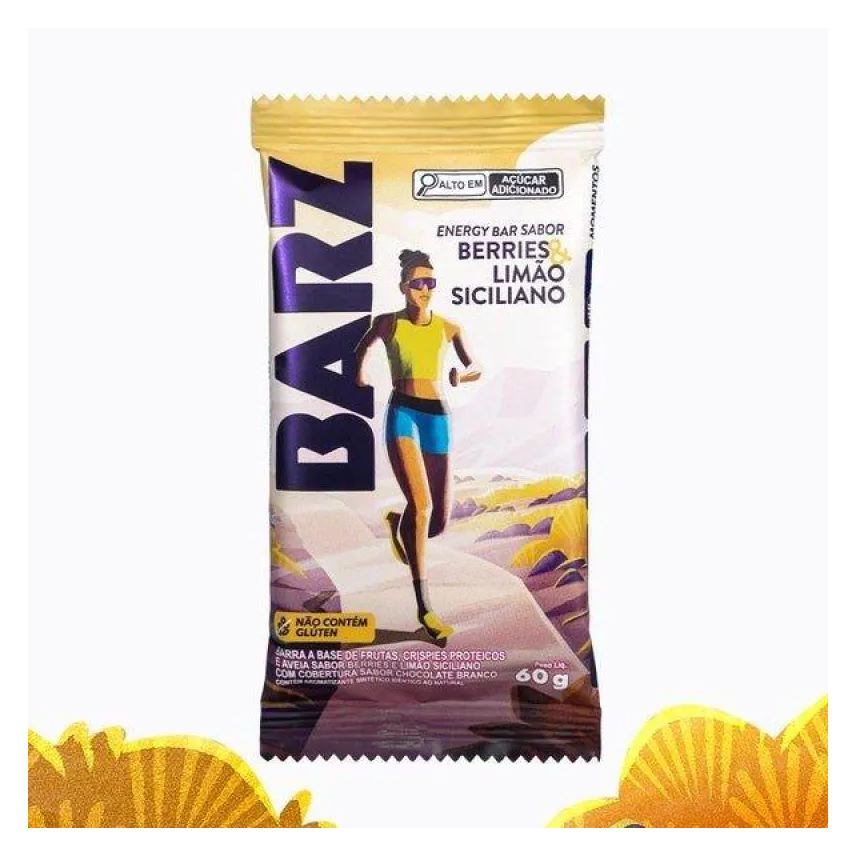 Z2 Foods Barz Barra Energetica Z2 Berries Limao Siciliano 60g