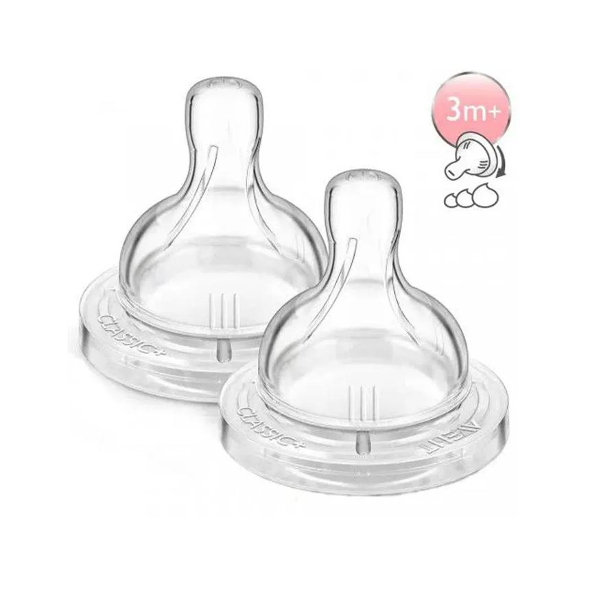 Avent Bico para Mamadeira Classic +3M Fluxo Variável 2Und Philips
