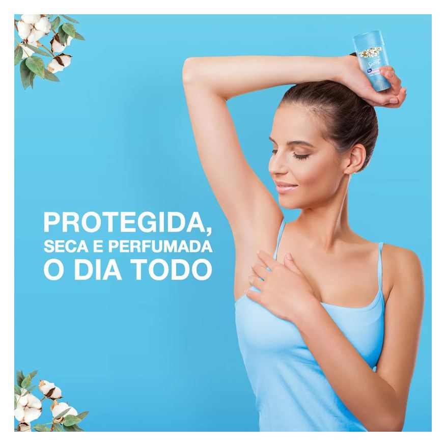Antitranspirante Desodorante Secret Powder Protect Cotton Gel 48h Feminino 45g