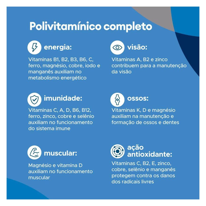 bwell Polivitamínico Homem Senior 50+ 30 Cápsulas