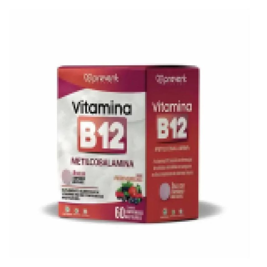 Prevent Pharma Vitamina B12 Metilcobalamina Frutas Vermelhas C/60 cápsulas
