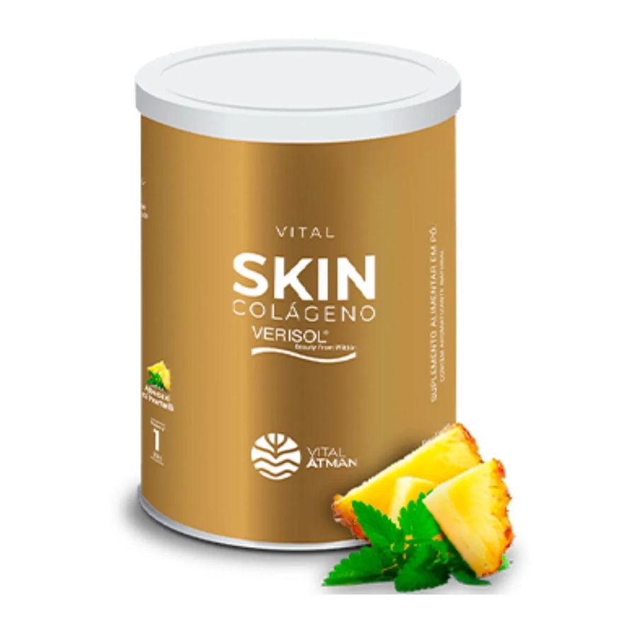 Vital Âtman Vital Skin Colágeno Abacaxi com Hortelã Verisol Vitaminas