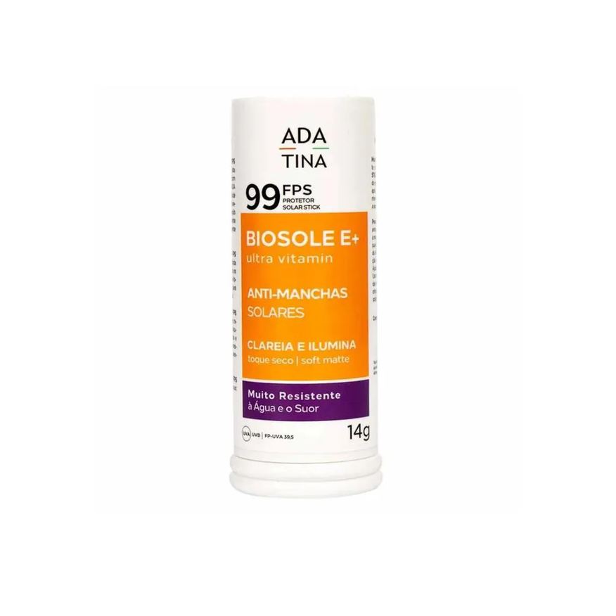 Ada Tina Protetor Solar Stick Biosole E Plus Ultra Vitamin Fps 99 14g