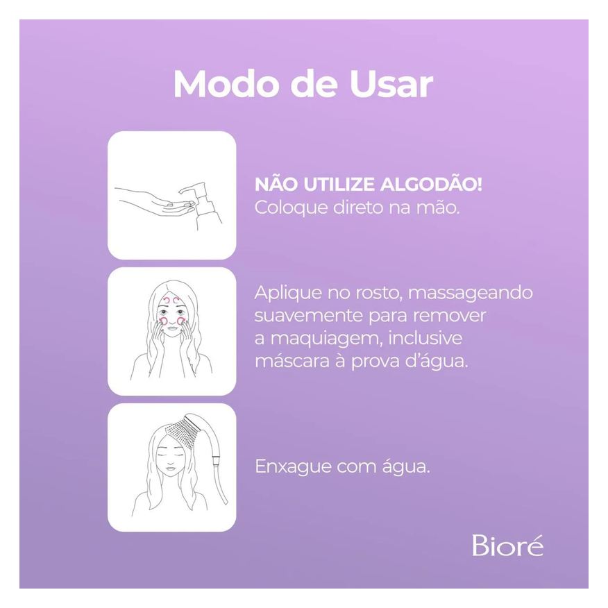 de Óleo Limpeza Demaquilante Bioré Cleansing 230ml