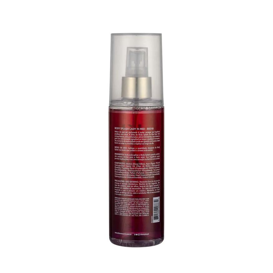 Splash Body Kiss New York Lady In Red 200ml