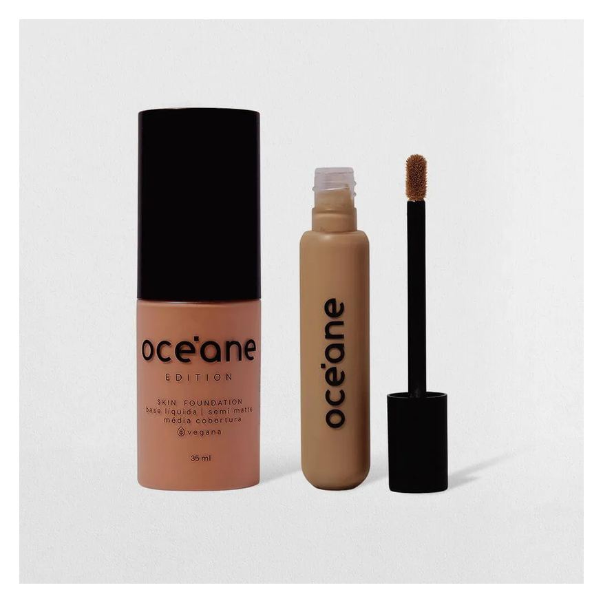 Océane Kit Base Líquida 340m + Corretivo Líquido Médium Edition (2 Produtos)