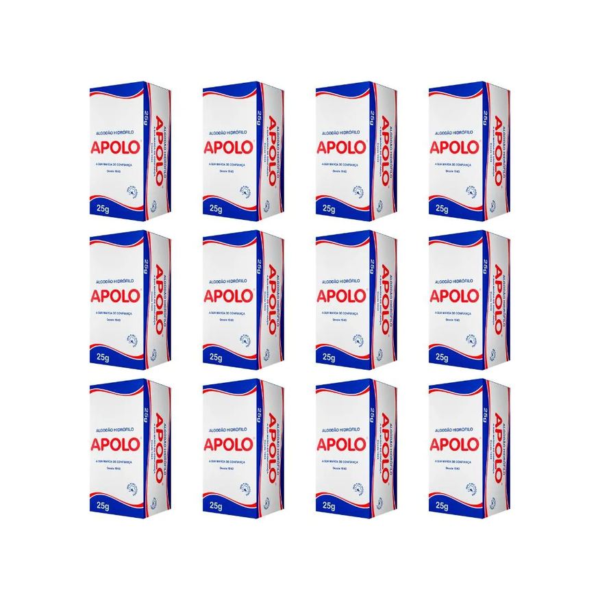 Apolo Algodão 25g - Kit C / 12un