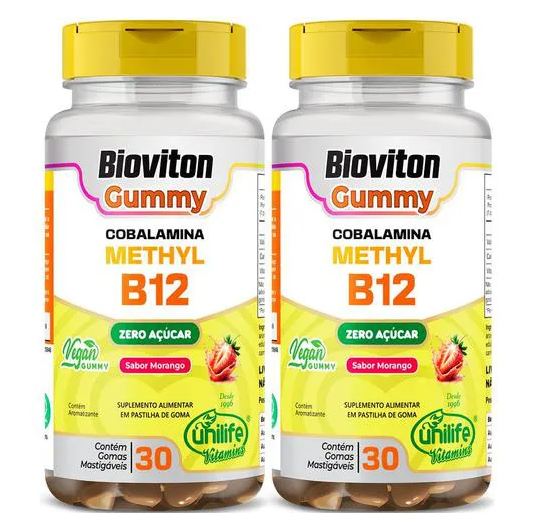Unilife Cobalamina Methyl Vitamina B12 2 X 30 Gomas
