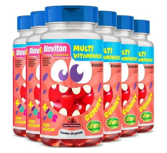Unilife Multivitamínico Kids 30 Gomas 6 X