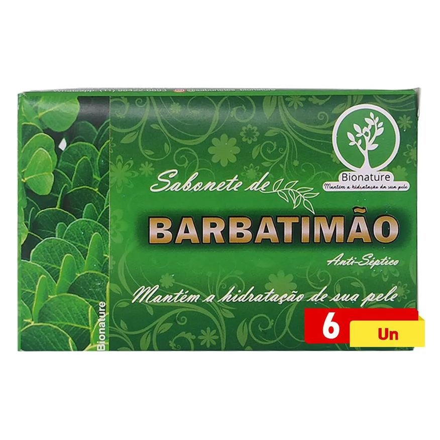 Bio Nature Sabonete de Barbatimão 6 X 110g Bionature