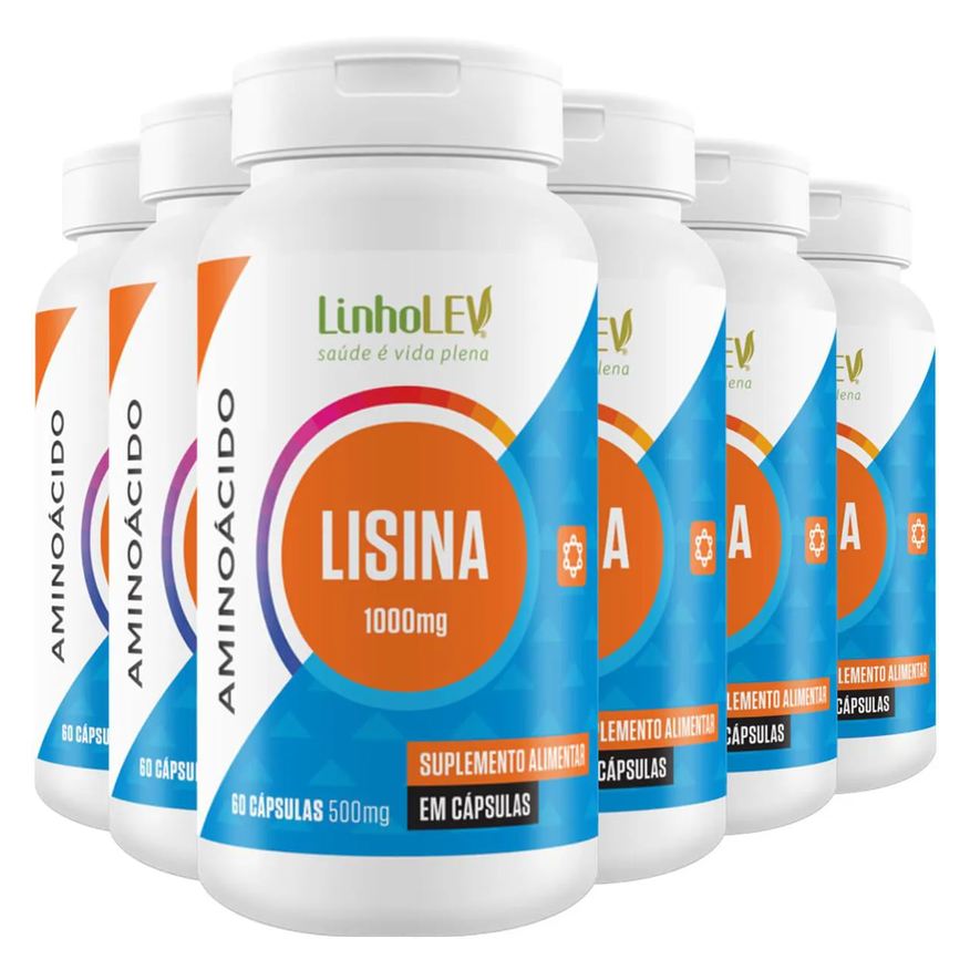 Linho Lev Lisina 6 X 60 cápsulas