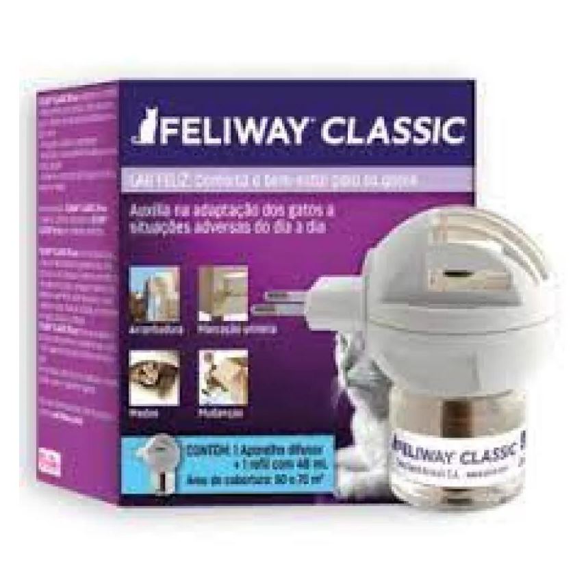 Classic Feliway - 1 Aparelho Difusor + 1 Refil 48ml