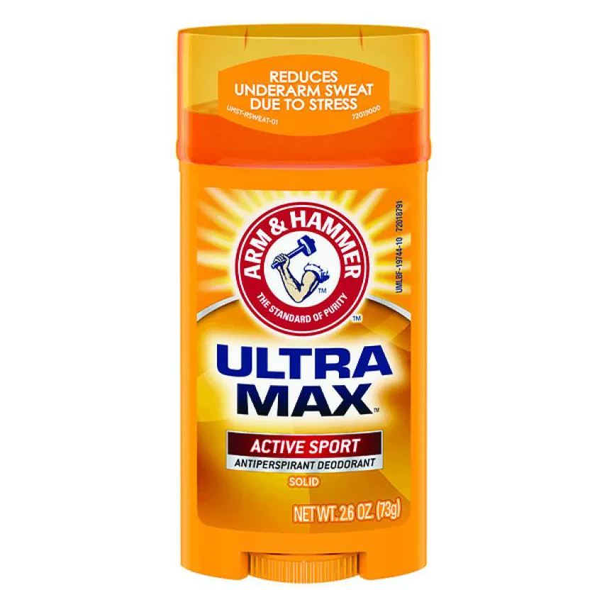Arm & Hammer Ultramax Desodorante Antitranspirante Sólido Homens Active Sport 73g