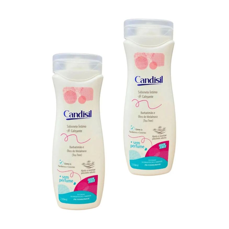 Demazon Kit 2un Sabonete Liquido Íntimo Calmante Candisil 230ml