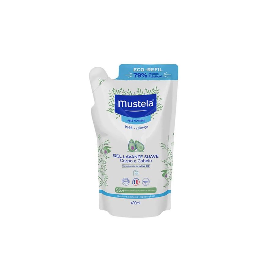 Mustela Refil Gel Lavante Suave Pele Normal 400ml