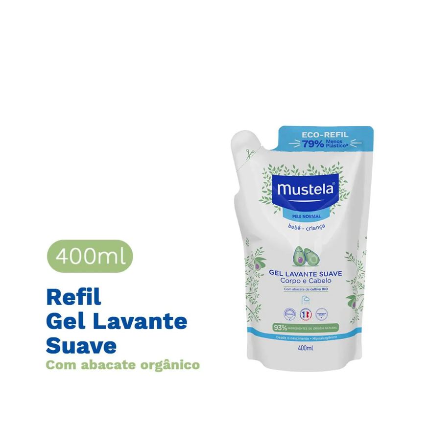 Mustela Refil Gel Lavante Suave Pele Normal 400ml