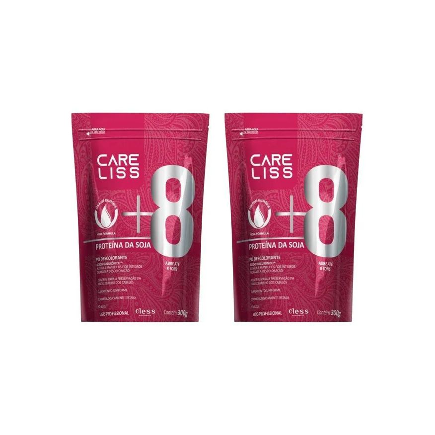 Care Liss Po Descolorante Proteina da Soja 300g - Kit C / 2un